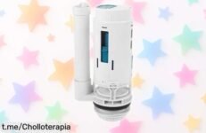 Válvula doble descarga Hemobllo de 20cm: ¡Ofertón para modernizar tu baño y ahorrar agua sin complicaciones! No dejes pasar esta oportunidad única.