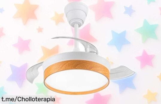 Ventilador de techo Akunadecor Secuoya: ¡ofertón con motor silencioso y mando a distancia! Aprovecha esta locura antes de que se acabe y disfruta del fresquito en casa.