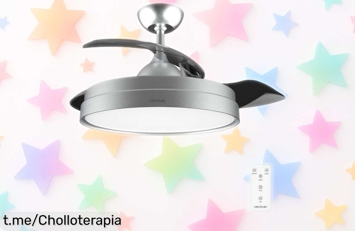 Ventilador de techo Cecotec EnergySilence Aero 4280 con aspas retráctiles y mando a distancia, ¡un descuentazo que refrescará tus días! No te lo pierdas o sentirás el calor.