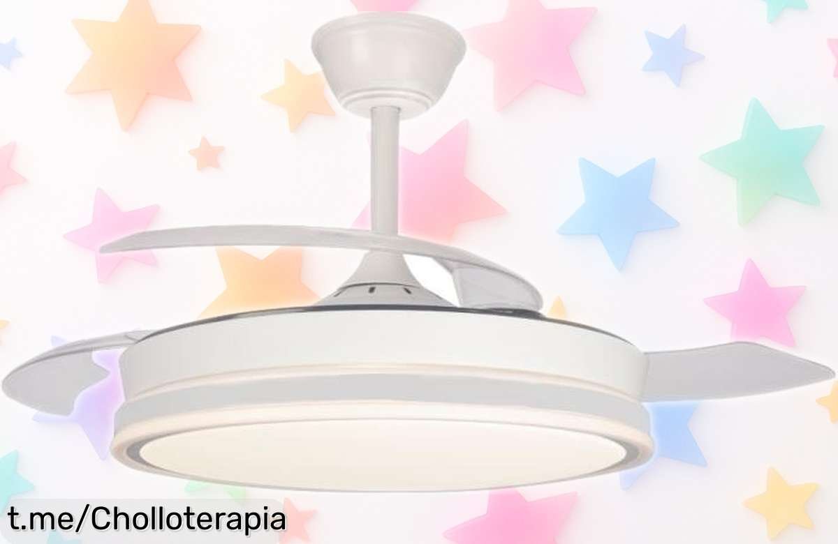 Ventilador de techo PITIJOPO de Akunadecor con motor silencioso y luz LED regulable a un precio de ganga que te hará sentir como en casa, ¡no dejes pasar esta oportunidad!