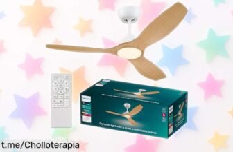 Ventilador de techo Philips Olas: Dale a tu hogar frescura y luz regulable a un precio loco que no querrás dejar escapar, ¡refresca tus días con estilo y sin ruido!