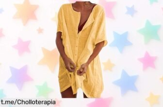 Vestido y camisa tipo kaftán de algodón para el verano a precio de risa, ¡no pierdas la oportunidad de lucir un look fresco en tus días soleados!