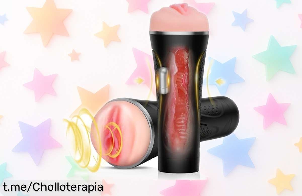 Vibrante y realista masturbador masculino 3D con potente vibración que dejarás a precio de broma; ¡eleva tu placer al instante y no te quedes sin el tuyo!