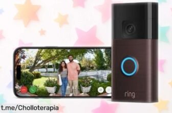 Videotimbre HD Ring 2024, montado en solo 5 minutos: ¡un ofertón para que nunca dudes de quién llama a tu puerta y controles tus entregas como un pro!