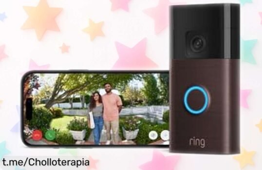 Videotimbre HD Ring 2024, montado en solo 5 minutos: ¡un ofertón para que nunca dudes de quién llama a tu puerta y controles tus entregas como un pro!