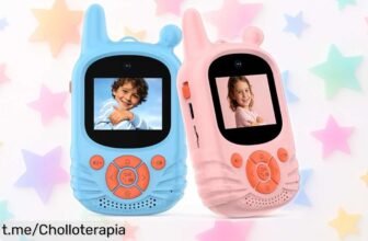 Walkie talkies de vídeo para niños con cámara HD dual, pack de 2 a un precio loco: ¡deja que se diviertan comunicándose sin parar y aprovecha esta oferta increíble!