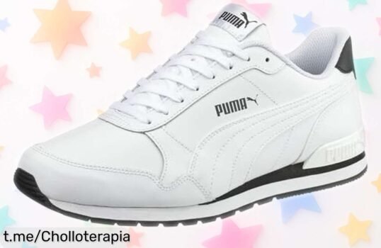 Zapatillas PUMA ST Runner v2 en blanco, el ofertón que necesitas para cada día: estilo clásico, agarre seguro y comodidad total. ¡No dejes pasar esta oportunidad!