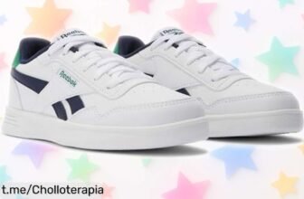 Zapatillas Reebok Court Advance a precio loco: estilo clásico y cierre de cordones, ¡brindando confianza y comodidad! No dejes pasar esta oportunidad única para brillar.