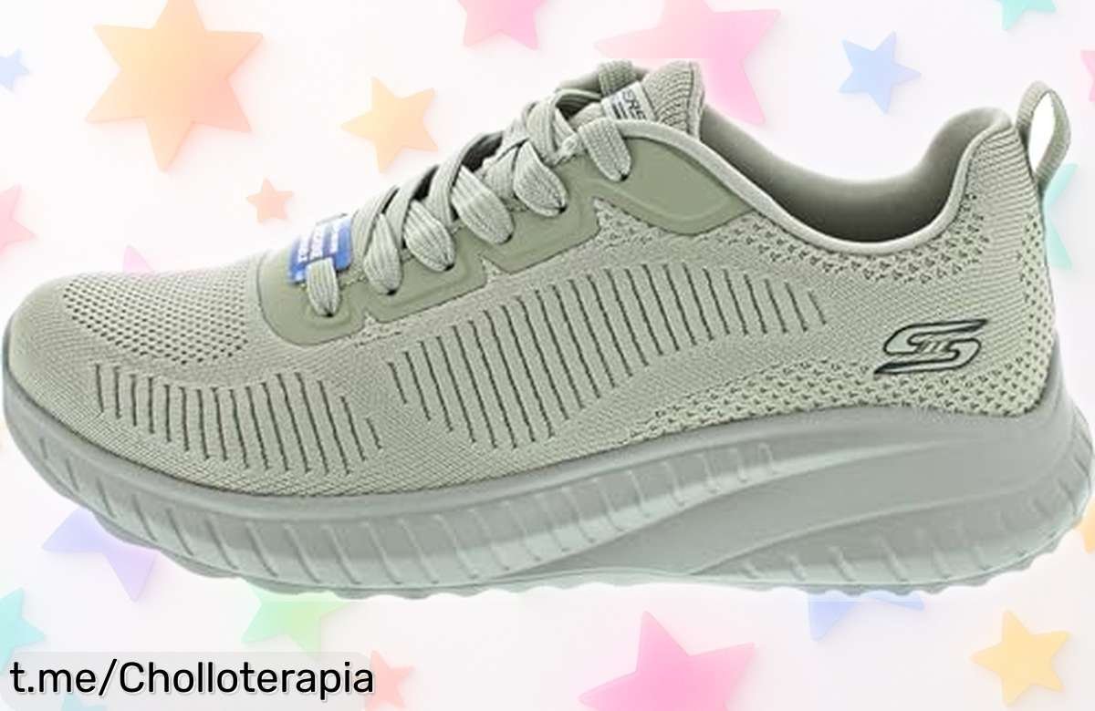 Zapatillas Skechers Bobs Squad Chaos Face Off con suela flexible a un precio loco, siente la libertad en cada paso. ¡No dejes pasar este ofertón!