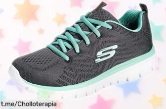 Zapatillas Skechers Graceful Get Connected: impresionantes y ligeras, ¡un ofertón que te hará sentir en las nubes cada paso! No dejes pasar esta oportunidad única.