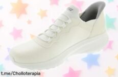 Zapatillas Skechers HandsFree Bobs Squad Chaos para hombre, con un ofertón que no se resbala: ¡aprovécha este precio loco y corre a por ellas ya!