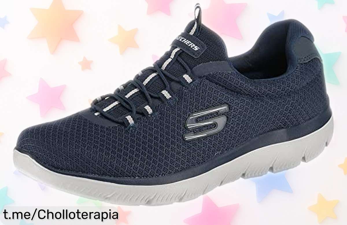 Zapatillas Skechers Summits 52811 a precio de locura: perfecta sujeción y comodidad extrema, ¡aprovecha este ofertón antes que se agoten!