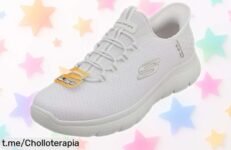 Zapatillas Skechers Summits High Range con suela ligera y plantilla fresca a un precio loco, ¡siente el confort en cada paso y corre a por ellas antes de que volen!