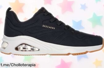Zapatillas Skechers TresAir UNO AH, ligeras y transpirables, ¡chollazo imperdible para lucir cómoda en cada paso! Aprovecha esta oferta que hará sonreír a tus pies.