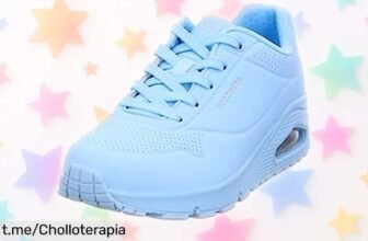 Zapatillas Skechers Uno para mujer, ¡súper fáciles de poner y quitar en un segundo! No te pierdas este ofertón que hará tus días más ligeros y alegres.