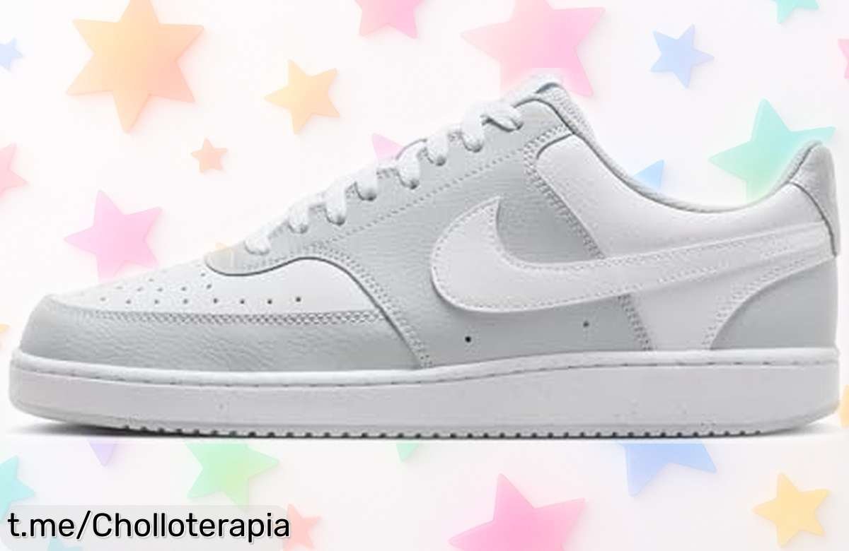 Zapatillas bajas Nike Court Vision Low para hombre, estilo clásico que mejora con el tiempo y ahora a precio de ganga; no dejes pasar esta opción única para lucir impecable.