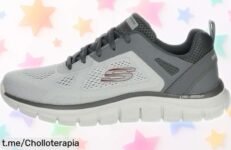 Zapatillas de deporte Skechers ligeras y flexibles, ¡chollazo único que te hará ir cómodo y a la moda todo el día! No te quedes sin ellas, son un regalo para tus pies.
