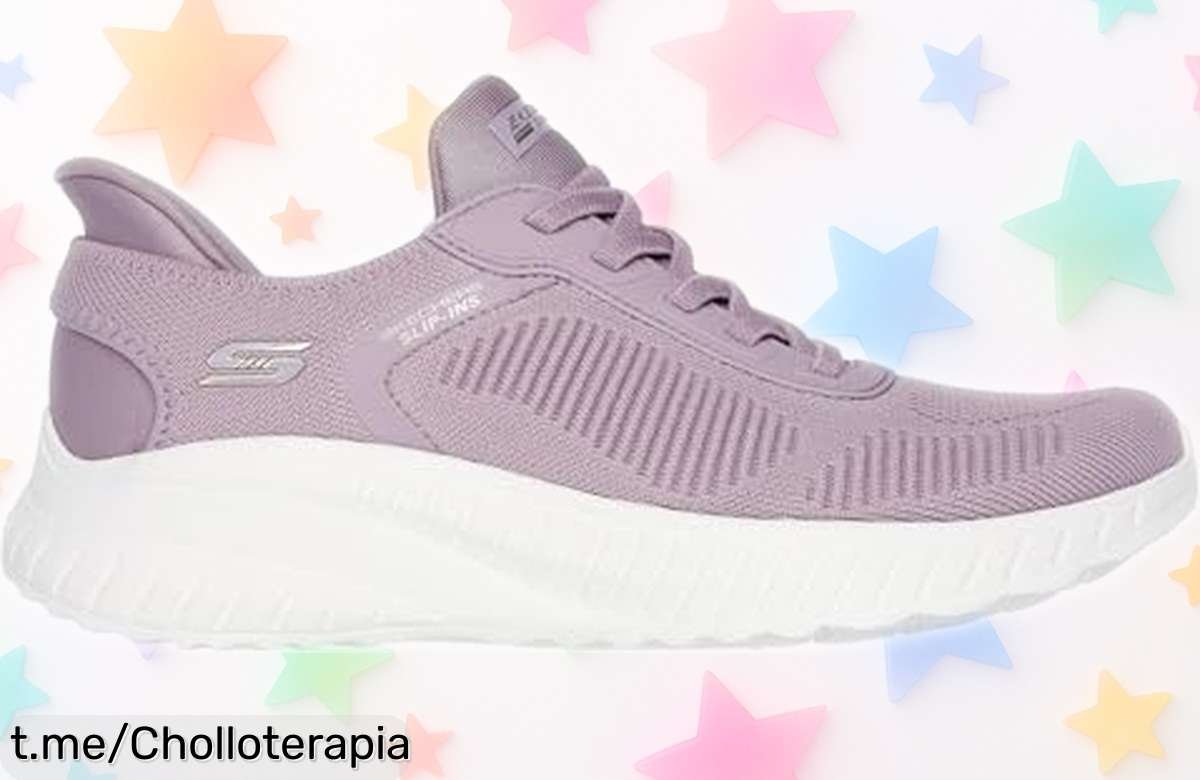 Zapatillas de mujer Skechers Bobs Squad Chaos, super chollo con diseño molón y precio rebajado; no te pierdas la oportunidad de lucirlas y sentirte única este verano.