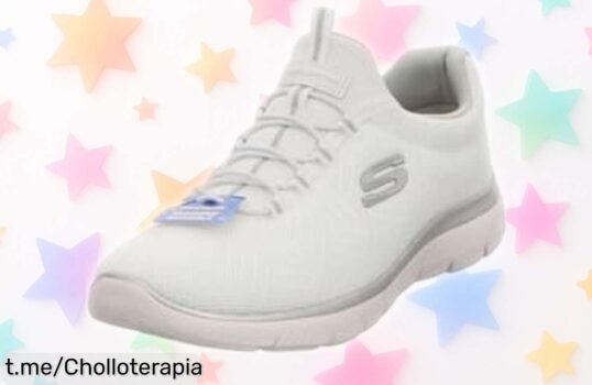 Zapatillas de mujer Skechers Summits Artistry Chic, ¡chollazo que realza tu estilo con comodidad y un precio espectacular! No te quedes sin las tuyas o te arrepentirás.