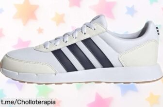 Zapatillas de running Adidas Run 50s con empujón extra en cada zancada, un ofertón que está tirado de precio y te hará sentir ligero como el viento. ¡No lo dejes escapar!