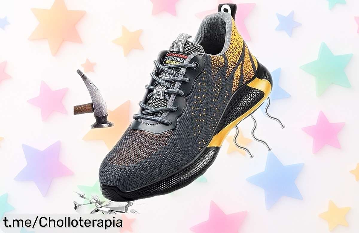 Zapatillas de trabajo con punta de acero para hombre y mujer, precio loco por seguridad total en cada paso; ¡aprovéchalas antes que desaparezcan!