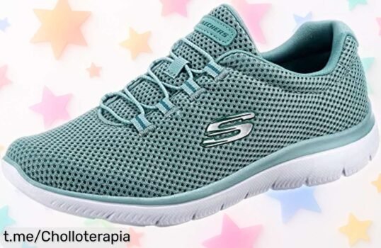 Zapatillas deportivas Skechers Summits con agarre seguro y cierre fácil, a un precio loco que no puedes dejar escapar ¡Corre y consigue tu par ya!