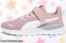 Zapatillas infantiles PUMA Anzarun para primeros pasos, un chollazo que hará sonreír a tus peques mientras juegan y exploran sin marcas en casa. ¡No te quedes sin ellas!