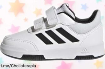 Zapatillas para bebé adidas Tensaur Hook and Loop ahora en oferta increíble, ¡ajuste rápido y suela antideslizante para que tu pequeño explore sin miedo! Aprovecha este chollazo.