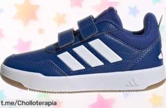Zapatillas para peques adidas Tensaurs con velcro a precio de risa, ¡que no se te escape este super chollo que aguanta sus aventuras!