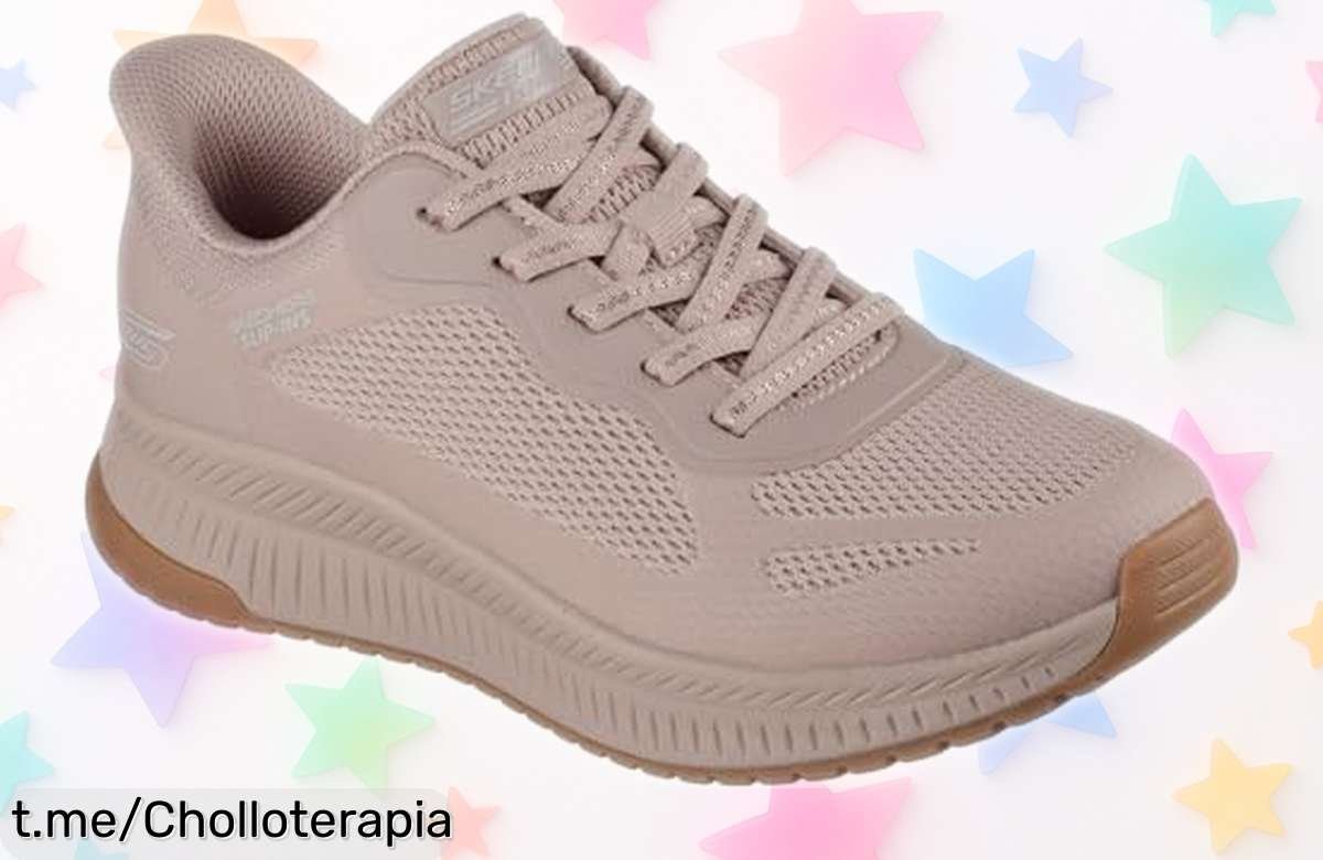 Zapatillas sin cordones Skechers Bobs Squad 4 a precio loco: ¡lavables y con soporte para el talón! No dejes pasar este super chollo que hará sonreír tus pies.