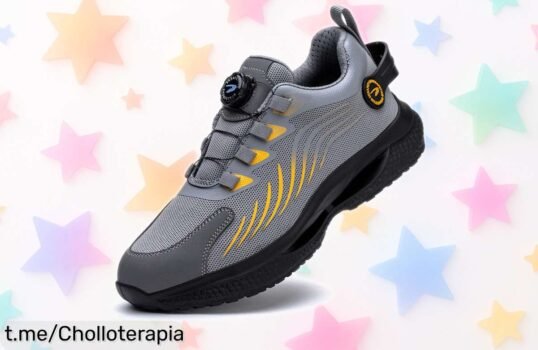 Zapatos de seguridad con punta de acero para hombre y mujer, ¡aprovecha este precio de ganga y trabaja sin preocupaciones! No te quedes sin los tuyos.