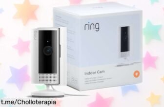 Increíble cámara de vigilancia Ring Indoor 2.ª gen para mimar a tus mascotas con vídeo HD y sonido bidireccional, ¡un super chollo para que las cuides desde tu móvil sin complicaciones!