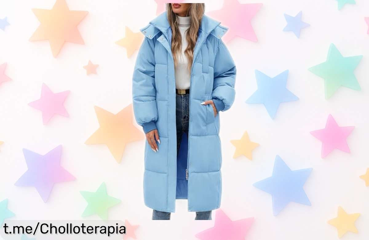 Abrigo largo acolchado Vancavoo para mujer a precio loco, ¡ofertón que abriga el invierno con estilo! No dejes escapar esta oportunidad única para lucir y sentirte increíble.