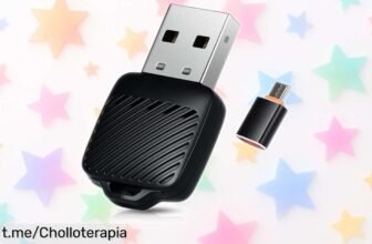 Adaptador inalámbrico para CarPlay y Android Auto, una oferta increíble que te libera de cables al volante ¡No te lo pierdas! Conéctate hasta 15 metros y disfruta con total libertad.