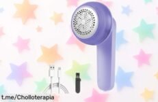Afeitadora antibolitas LULUWA que quita pelusas como un pro, ¡super chollo con batería USB recargable! Dale nueva vida a tu ropa sin gastar de más, aprovecha ya esta oferta increíble.
