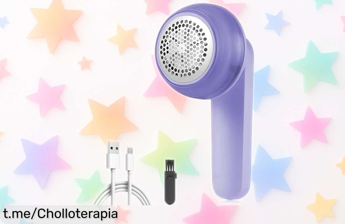 Afeitadora antibolitas LULUWA que quita pelusas como un pro, ¡super chollo con batería USB recargable! Dale nueva vida a tu ropa sin gastar de más, aprovecha ya esta oferta increíble.