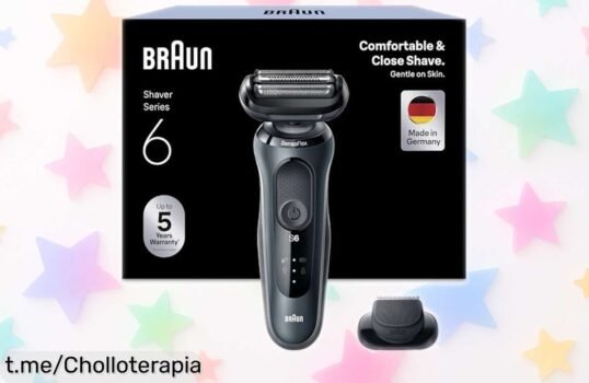 Afeitadora eléctrica Braun Series 6: razón, precisión y adiós irritación, ¡aprovéchate de este super precio y luce siempre genial sin esfuerzo!