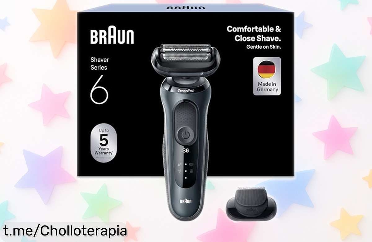 Afeitadora eléctrica Braun Series 6: razón, precisión y adiós irritación, ¡aprovéchate de este super precio y luce siempre genial sin esfuerzo!