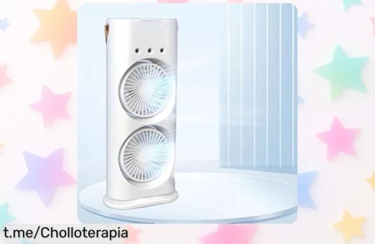 Aire acondicionado portátil 4 en 1 que enfría, humidifica y purifica: ¡Oferta brutal por un precio loco! Dale a tu verano el fresquito que se merece ya.
