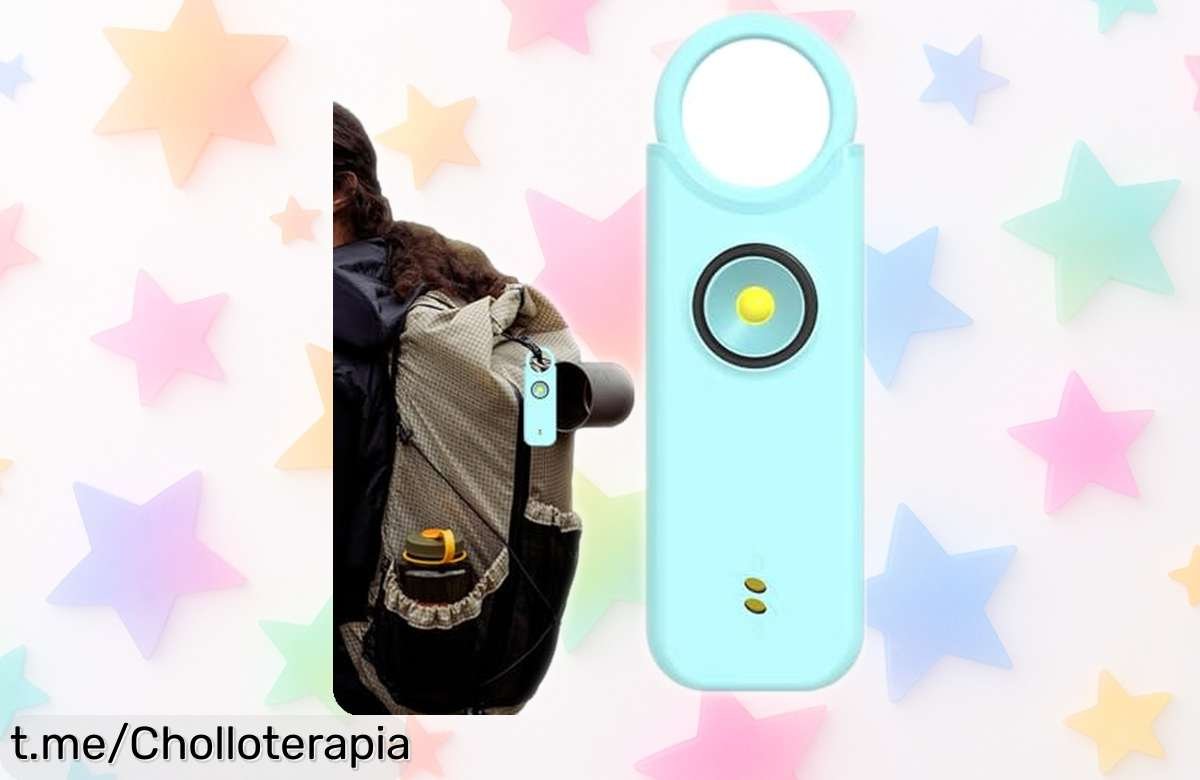 Alarma personal recargable con linterna LED que espanta peligros a 135 dB: ¡super chollo para tu seguridad, ahora tirada de precio y lista para salvarte!