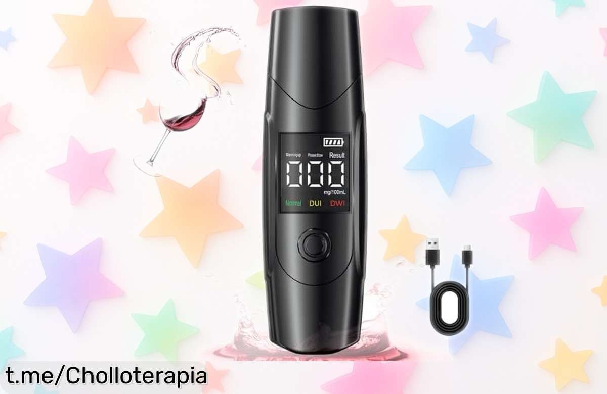 Alcoholímetro electrónico portátil MidingChai, la forma más rápida y limpia de controlar tu alcohol sin boquillas. ¡No te pierdas este chollazo que llega volando!