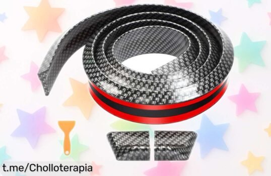 Alerón trasero universal de goma y fibra de carbono para coches, dale un toque único mientras aprovechas este precio increíblemente bajo que no volverás a ver.