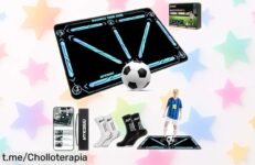 Alfombra de entrenamiento de fútbol con vídeos y calcetines antideslizantes: ¡Super chollo para que tus pequeños futbolistas mejoren jugando desde casa!