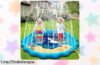 Alfombra rociadora de agua XUNIVERS Splash Pad, diversión a raudales para los peques y tu perro con chorros ajustables: ¡un capricho mojado a precio rebajado que no te puedes perder!