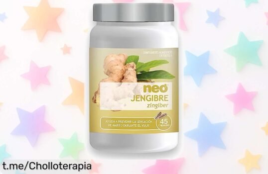 Alivio ideal con Jengibre NEO: 45 cápsulas para una digestión perfecta y menos dolores de cabeza, ¡precio loco que no te querrás perder!