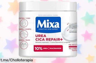 Alivio instantáneo para tu piel con la crema Mixa Urea Cica Repair+: ¡calma y alisa tu cuerpo en 400 ml a un precio rebajado que no te puedes perder!