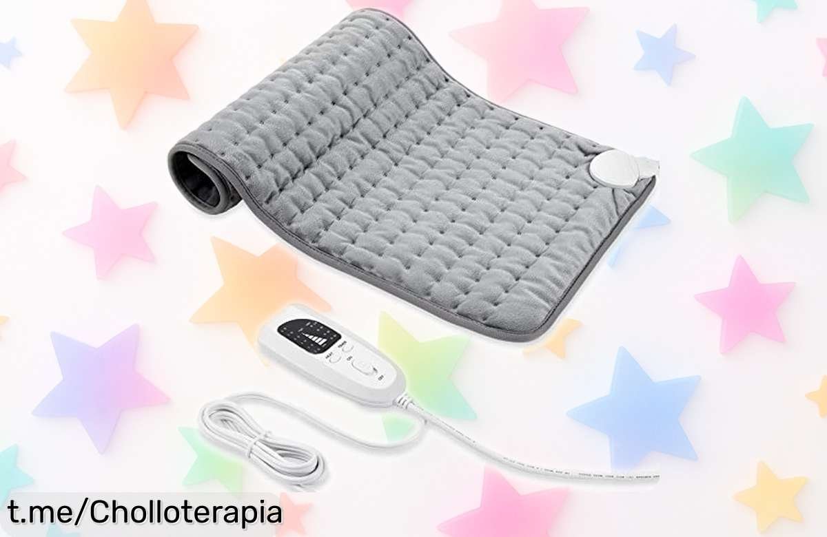 Almohadilla térmica Manta Eléctrica con 6 niveles de calor y apagado automático, rebajada a un precio loco para decirle adiós al frío y abrazarte en calidez. ¡No te lo pierdas!