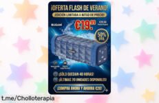 Altavoz Bluetooth Bugani 5.4 con sonido potente y resistencia al agua, ¡ahora a precio de risa! Disfruta la fiesta sin parar con 30 horas de batería, no te lo pierdas.