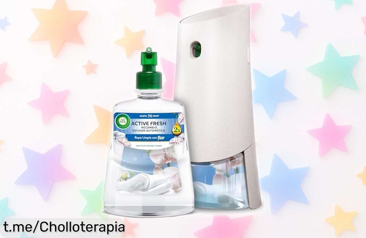 Ambientador automático Air Wick Active Fresh: frescura duradera y el doble de aceites. ¡Supérate con este ofertón que solo se ve una vez en la vida!