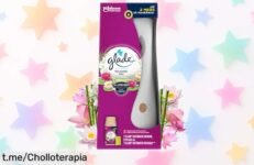 Ambientador automático Glade Relaxing Zen con recambio: aroma relajante que transforma tu hogar durante 60 días. ¡No dejes pasar este ofertón, siente la calma en cada rincón!